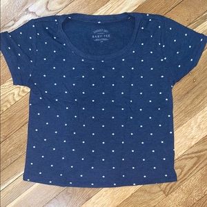 blue starred croptop